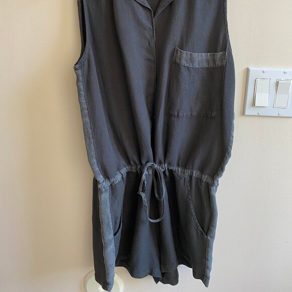Young Fabulous Broke Romper Charcoal Gray Size small - Picture 3 of 3